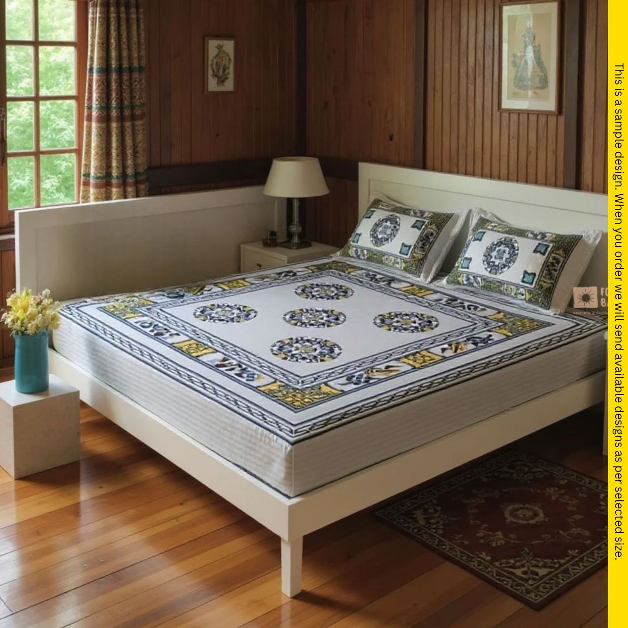 Bed & Pillow covers for Double Bed